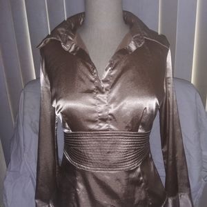 Gold Satin Blouse